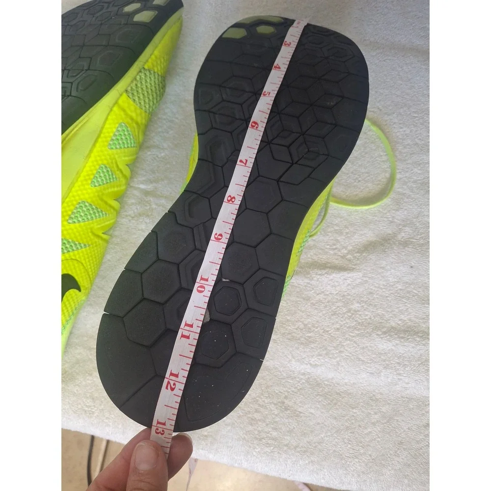 Nike Free 5.0 Mens Running Shoes Volt Yellow Green Black 642198-701 Size 13